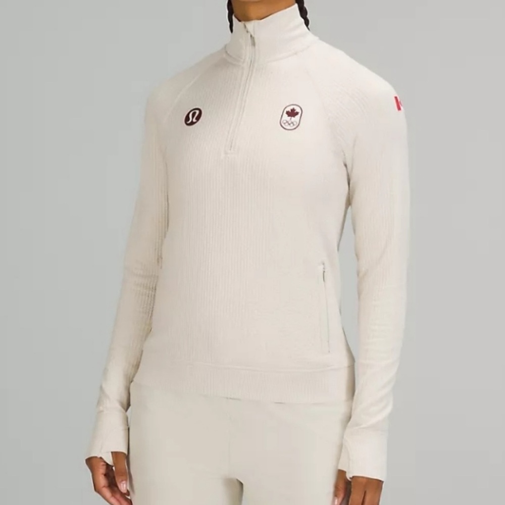 Lululemon engineered warmth half zip team Canada
